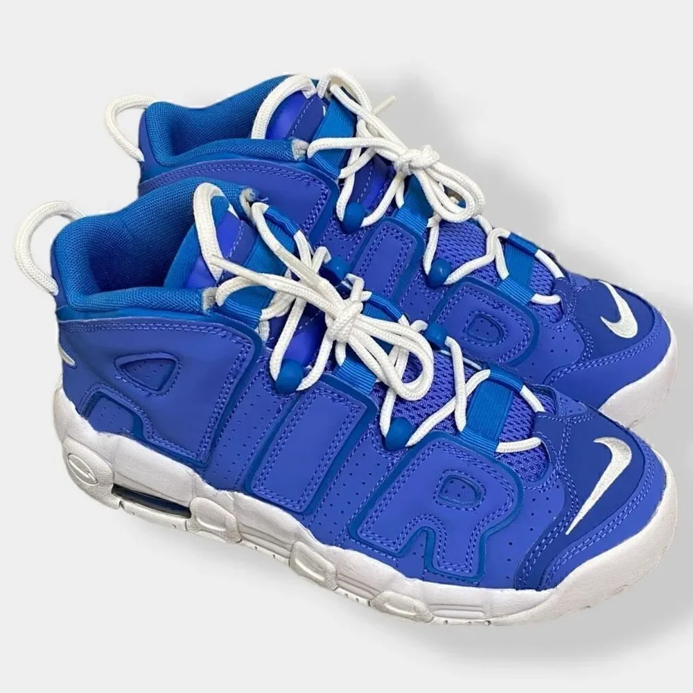 Nike Air More Uptempo GS Medium Blue White DM1023-400 Size 6.5Y/ Womens 8 New